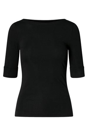 Judy-Elbow Sleeve-Knit-Rfnd Strtch 1X1 Rib LAUREN RALPH LAUREN | T-shirt | 200654963001